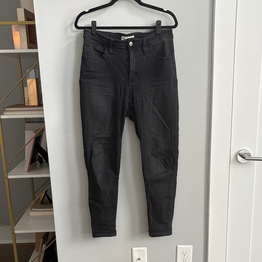 Madewell Curvy Roadtripper Black Denim Jeans